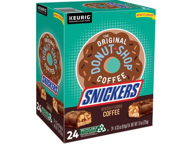The Original Donut Shop Snickers Coffee, Keurig Single Serve K-Cup Pods, Flavored Coffee, 24 Count /Box