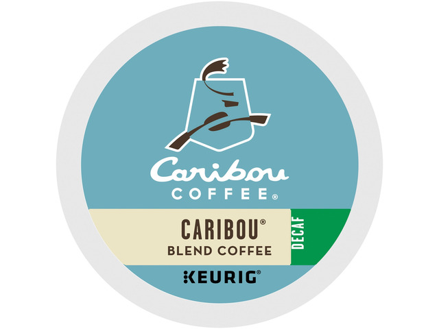Caribou Coffee Caribou Blend Decaf Coffee K-Cups, Keurig Single-Serve K-Cup Pods, Medium Roast Coffee, 24 Count/Box