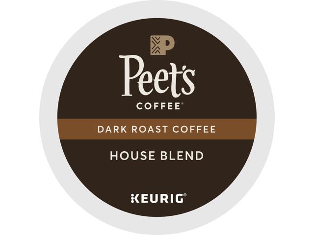 Peet's Coffee K-Cup House Blend Coffee, Keurig Single-Serve K-Cup Pods, Dark Roast Coffee, 22 Count/Box
