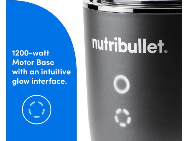 Nutribullet Ultra Plus Kitchen System, 32 oz. and 24 oz. Blending Cups, 2-Cup Food Processor, Single Speed, Gunmetal Grey Blender