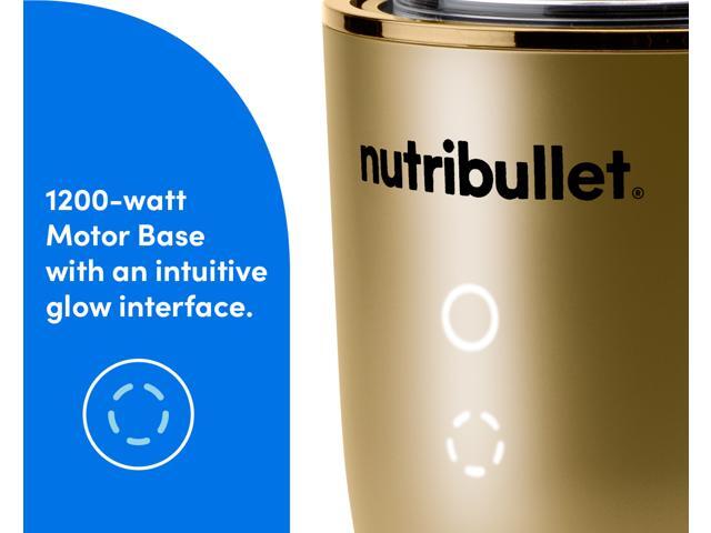 Nutribullet Ultra Plus Kitchen System, 32 oz. and 24 oz. Blending Cups, 2-Cup Food Processor, Single Speed, Brass Blender