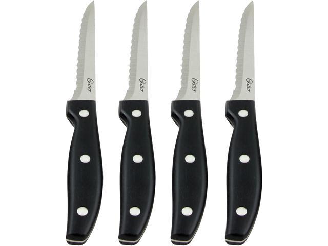 Photos - Kitchen Knife Oster 75681.04 Granger 4 Pack 4.5 inch Steak Knife Set in Black 