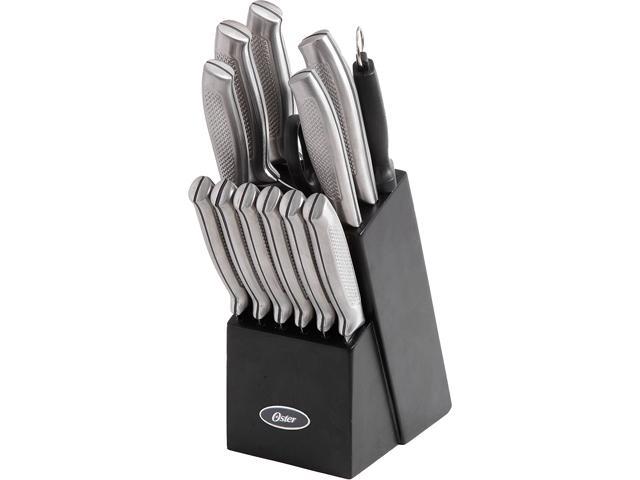 Photos - Kitchen Knife Oster 111913.14 Edgefield 14 Piece Cutlery Set - Stainless Steel - 1.8/1.5 