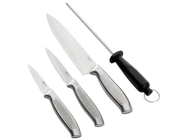 Photos - Kitchen Knife Oster 111914.04 Edgefield 4 Piece Cutlery Set - Stainless Steel Handle - 1 