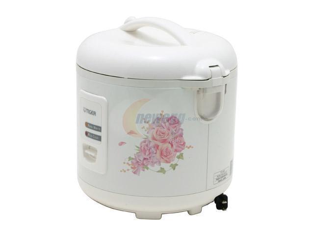 Tiger JAZ-A18U Electric Rice Cooker and Warmer with Steam Basket, White, 10 Cups Uncooked