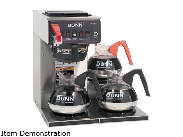 BUNN 12950.0212 CWTF15-3 Automatic Commercial Coffee Brewer with 3 Lower Warmers