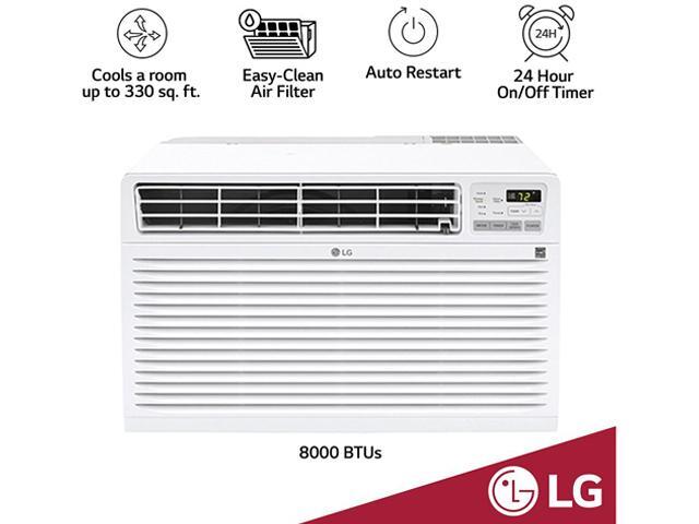 LG - 11,500 BTU 530 Sq. Ft. 230V In Wall Air Conditioner with Remote - White - image 5