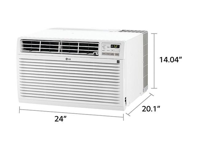 LG - 11,500 BTU 530 Sq. Ft. 230V In Wall Air Conditioner with Remote - White - image 4