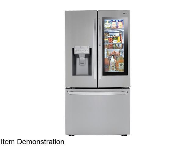 LG 29.70 cu. ft. Smart Wi-Fi Enabled InstaView Door-in-Door Refrigerator with Craft Ice Maker Stainless Steel LRFVS3006S photo