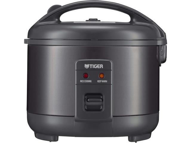Tiger JNP-S55U-KY 3 Cup Capacity Rice Cooker with Non-Stick Inner Pot, Retractable Power Cord, and Keep Warm up to 12 hours, Black
