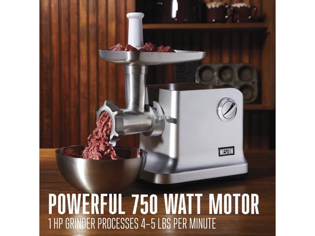 Weston - #12 Heavy-Duty Electric Grinder - Silver - image 4