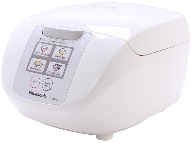 Panasonic SR-DF101 White Microcomputer Controlled Fuzzy Logic 5 Cups (Uncooked)/10 Cups (Cooked) Rice Cooker with One Touch Cooking photo