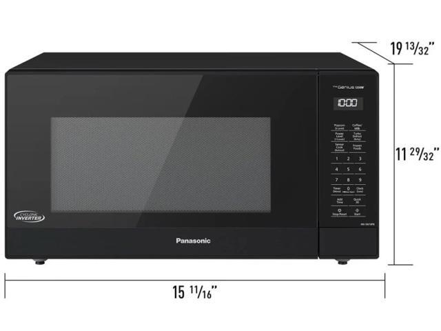 Panasonic Microwave with Cyclonic Inverter 1.6 Cu. Ft. in Black - NN-SN74PB