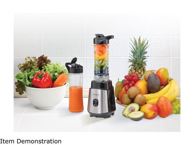 Rosewill Single Serve Personal Blender for Smoothies, Juices & Shakes, Includes Two 20 oz. BPA-Free Travel Bottles, 300W, Black - (RHBL-18002)
