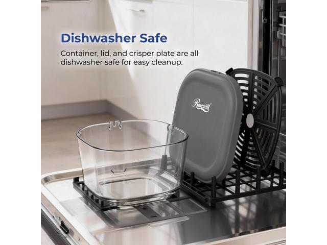 Rosewill 4.7QT Transparent Glass Cooking Container with Storage Lid