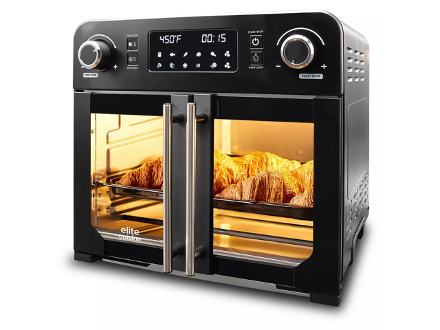 Elite Cuisine EAF9202 Digital 23L French Door Air Fryer Oven