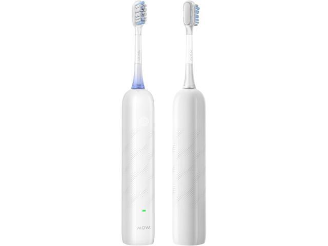Mova Fresh SweepDrive Electric Toothbrush, Rechargeable Electric Power Toothbrush for Adults, Intuitive Pressure Sensing, 3-in-1 Replacement Brush.