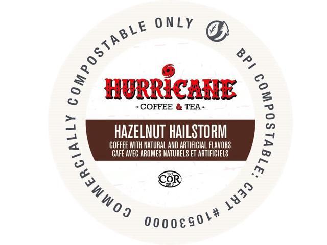 HURRICANE COFFEE & TEA Hazelnut Hailstorm Flavored Coffee Pods (20 Counts)