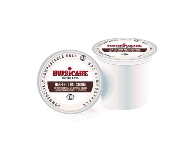 HURRICANE COFFEE & TEA Hazelnut Hailstorm Flavored Coffee Pods (20 Counts)