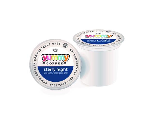YUMMY COFFEE Night Dark Roast Flavored Coffee Pods (20 Counts)