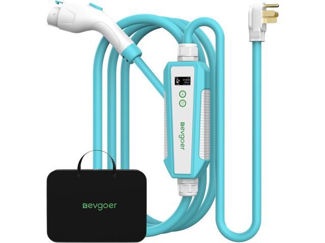 EG evgoer Level 2 8-40Amp Adjustable Current EV Charger (20 ft Cable/240V Portable Charging Station) Compatible with all J1772 EVs
