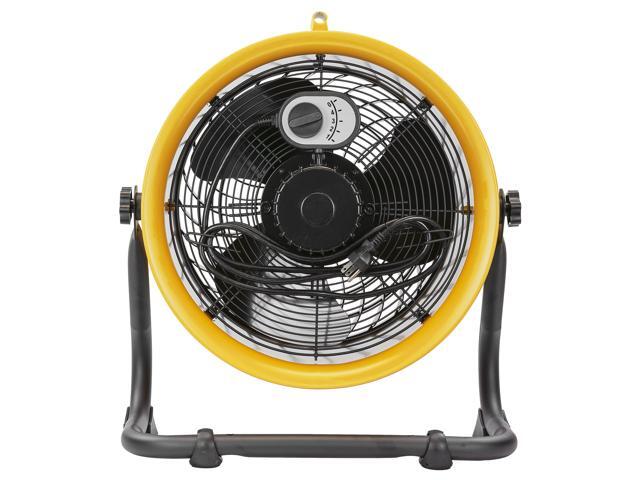 Caterpillar fan (CF-HVD-14AC-YW) 14"-Blade High-Velocity Drum Fan Heavy Duty Industrial Grade (Yellow, 2-in-1): 2,300 CFM, 4-Speed, 360 Degree...