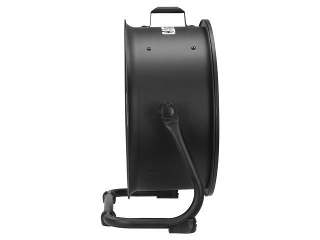 Caterpillar fan CF-HVD-18AC-BK 18' Blade High-Velocity Drum Fan - Heavy Duty - Industrial Grade (Black, 2-in-1) - 3,400 CFM - 4-Speed - 360 Degree...
