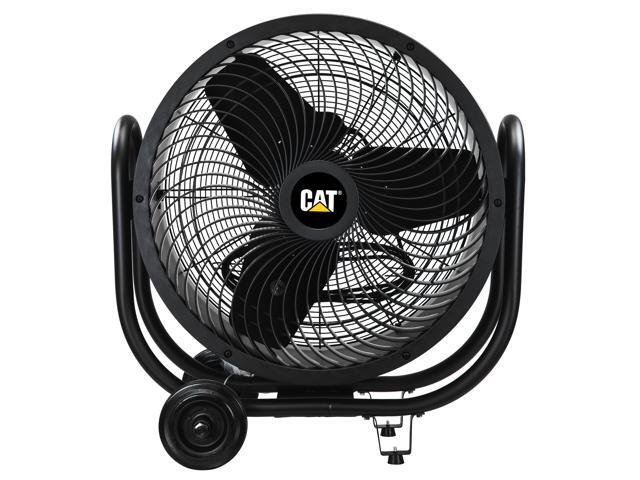 Caterpillar CF-HVD-24AC-BK 24' Blade High-Velocity Industrial Drum Fan - Heavy Duty - Industrial Grade (Black, 3-in-1) - 6,500 CFM - 3-Speed - 360...