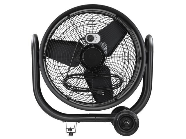 Caterpillar CF-HVD-24AC-BK 24' Blade High-Velocity Industrial Drum Fan - Heavy Duty - Industrial Grade (Black, 3-in-1) - 6,500 CFM - 3-Speed - 360...