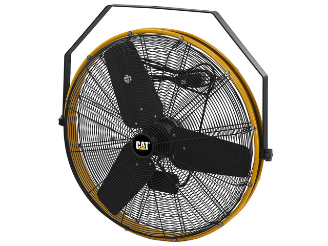 Caterpillar CF-HVOD-30S-NG 30' Blade Indoor/Outdoor IPX4 Weatherproof High-Velocity Wall Mounted Shroud Fan - 8,900 CFM - 3- Speed