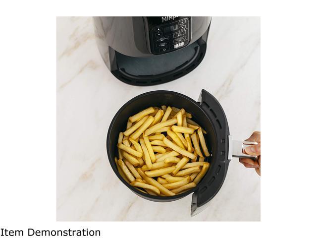 NINJA AF101C, Air Fryer, 3.8L Less Oil Electric Air Frying, Equipped with Crisper Plate + Multi-Layer Rack + Non Stick Basket, Programmable Control...