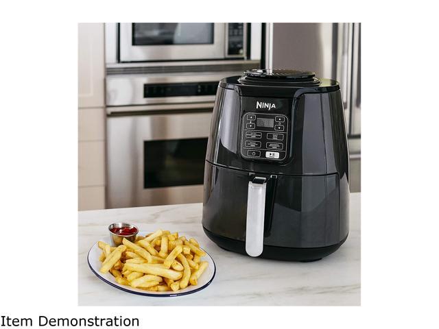 NINJA AF101C, Air Fryer, 3.8L Less Oil Electric Air Frying, Equipped with Crisper Plate + Multi-Layer Rack + Non Stick Basket, Programmable Control...