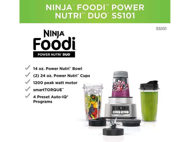 Ninja Foodi Power Nutri Duo Smoothie Bowl Maker and Personal Blender (SS101C)