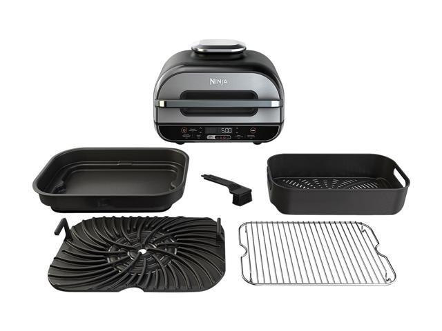 Ninja BG500C, Foodi XL 5-in-1 Indoor Grill with 4-Quart Air Fryer, Roast, Bake, & Dehydrate