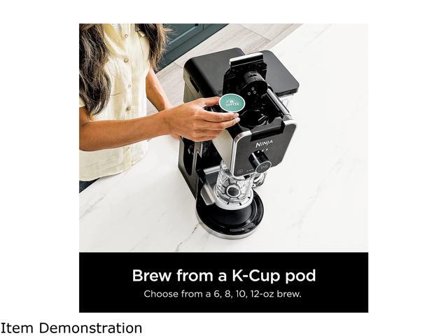 Ninja CFP301 DualBrew Pro Specialty 12-Cup Drip Maker with Glass Carafe, Single-Serve for Coffee Pods or Grounds, with 4 Brew Styles, Frother &...