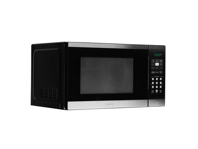 Danby 1.1 cu. ft. Countertop Microwave in Black and Stainless Steel, DBMW1126BBS