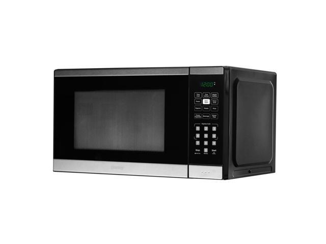 Danby 1.1 cu. ft. Countertop Microwave in Black and Stainless Steel, DBMW1126BBS