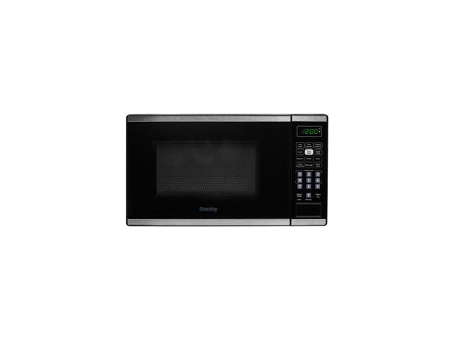 Danby 0.7 cu. ft. Countertop Microwave in Black and Stainless Steel, DBMW0722BBS