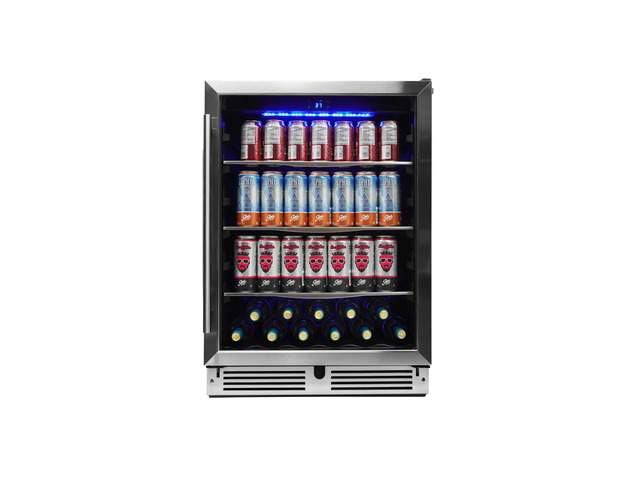 Danby 24 inch Under Counter Beverage Center in Stainless Steel, DBC057D1BSS