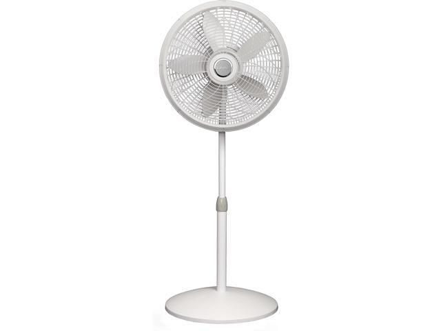 Lasko 18' Oscillating 3-Speed Elegance & Performance Pedestal Fan, 1820, White