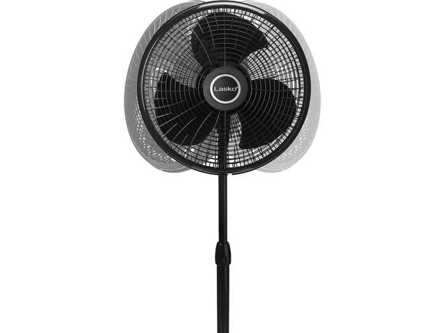 Lasko 16' Performance Oscillating Pedestal Fan with 3 Speeds, 2527, Black