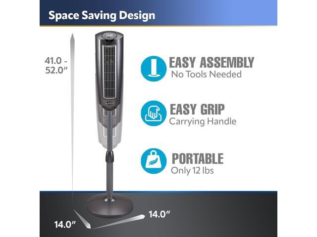 Lasko Oscillating Pedestal Fan, Adjustable Height, 3 Quiet Speeds, Timer, Remote Control for Bedroom, Living Room, Home Office and College Dorm...