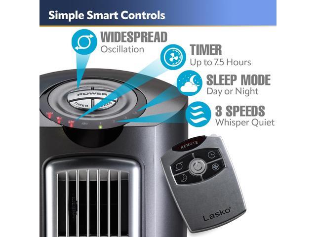Lasko Oscillating Pedestal Fan, Adjustable Height, 3 Quiet Speeds, Timer, Remote Control for Bedroom, Living Room, Home Office and College Dorm...