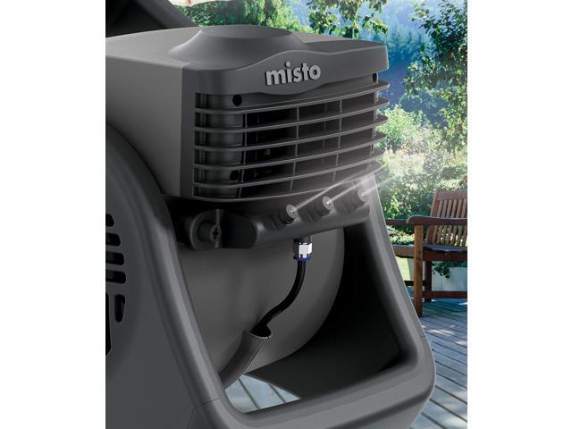 Lasko 15' Pivoting Misto Outdoor Misting Fan with GFCI Cord and 3 Speeds, 7050, Black