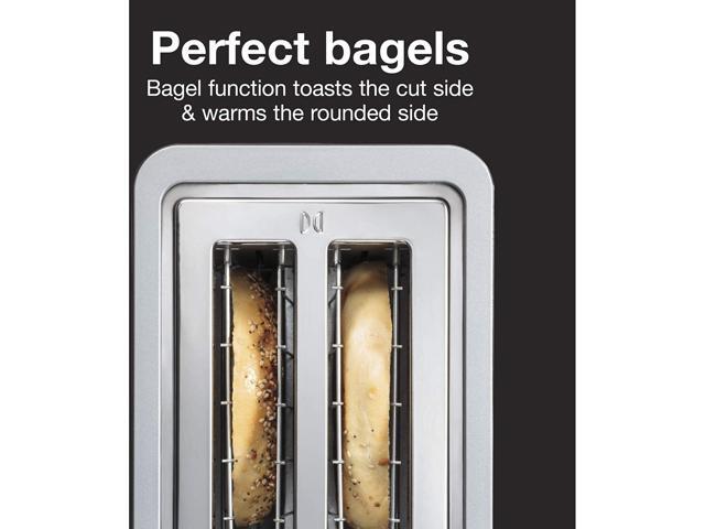 Proctor Silex 22302 Silver 2 Slice Toaster with Sure Toaster Technology