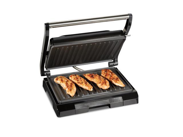 Proctor Silex 25440PS Black Compact Nonstick Panini Press/Grill