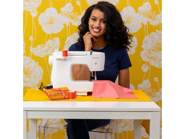 SINGER MX231 Lightweight & Portable Sewing Machine with Accessory Kit & Foot Pedal, 97 Stitch Applications, LED Light & 1-step Buttonhole, Great...