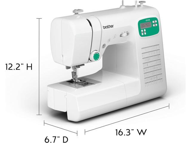 Brother CE1155 Computerized Sewing Machine with Auto Stop/Start, 110 Built-in Stitches, LCD Display, 7 Included accessory Feet