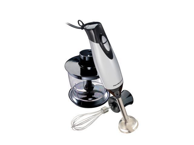 Hamilton Beach 59765 Silver 2 Speed Hand Blender with whisk and chopping bowl photo