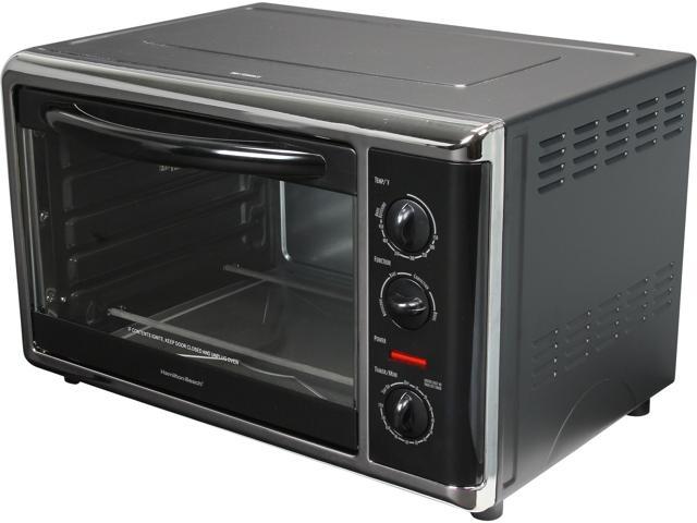 Photos - Toaster Hamilton Beach 31100 Black Countertop Oven with Convection & Rotisserie 